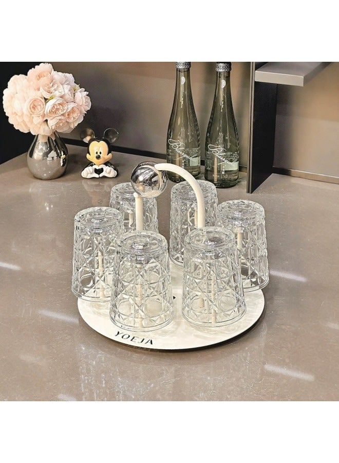 High-looking Glass Cup Set For Home Living Room, Drinking Cup, Large-capacity Juice Cup, Tea Cup, High Temperature Resistance